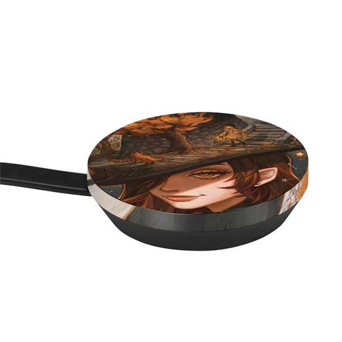 Halloween Pumpkin Witch with Fox by Ivy Dolamore Google Stadia Controller Skin