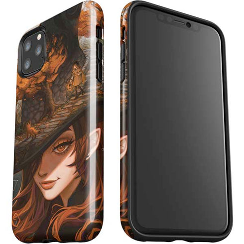 Halloween Pumpkin Witch with Fox by Ivy Dolamore iPhone 11 Pro Max Impact Case