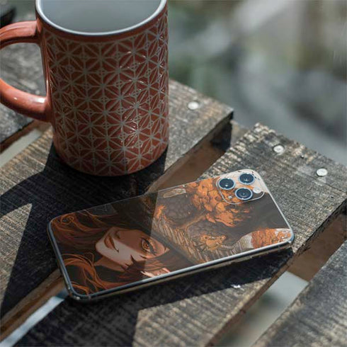 Halloween Pumpkin Witch with Fox by Ivy Dolamore iPhone 11 Pro Max Skin