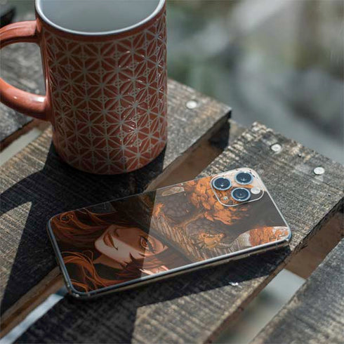 Halloween Pumpkin Witch with Fox by Ivy Dolamore iPhone 11 Pro Skin
