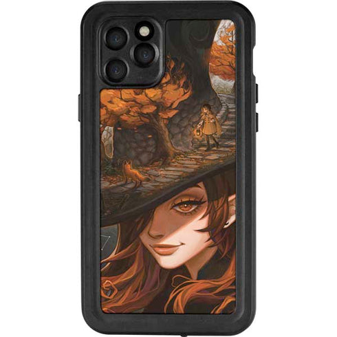Halloween Pumpkin Witch with Fox by Ivy Dolamore iPhone 11 Pro Waterproof Case