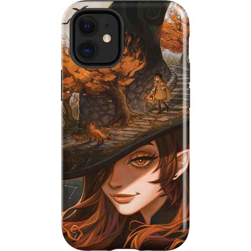 Halloween Pumpkin Witch with Fox by Ivy Dolamore iPhone 12 Mini Impact Case