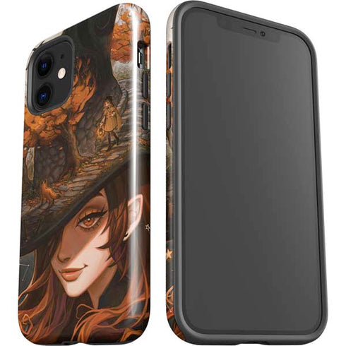 Halloween Pumpkin Witch with Fox by Ivy Dolamore iPhone 12 Mini Impact Case