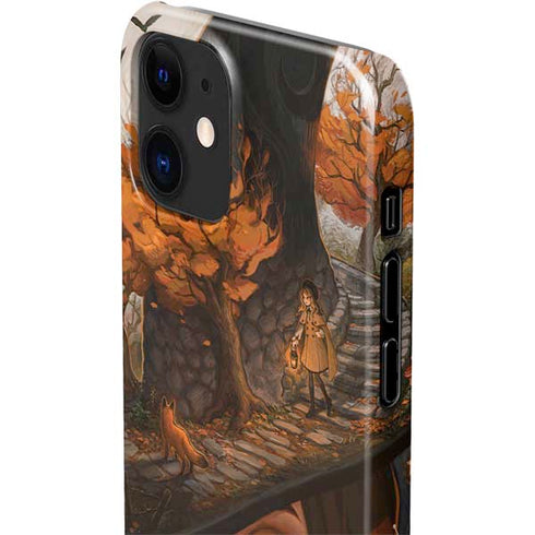 Halloween Pumpkin Witch with Fox by Ivy Dolamore iPhone 12 Mini Lite Case
