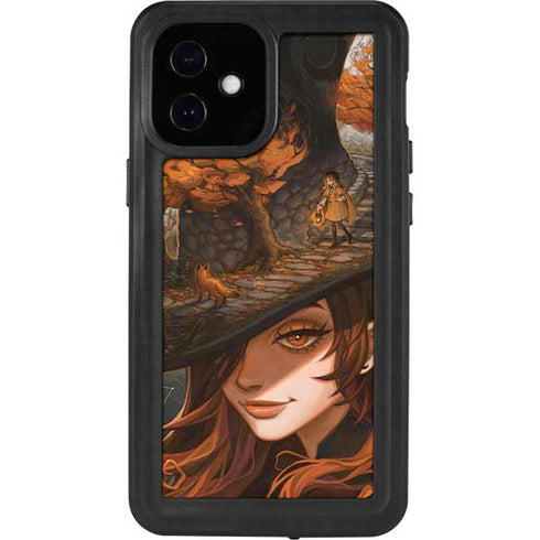 Halloween Pumpkin Witch with Fox by Ivy Dolamore iPhone 12 Mini Waterproof Case