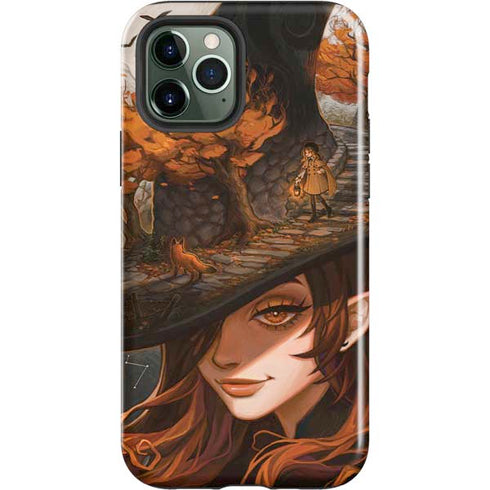 Halloween Pumpkin Witch with Fox by Ivy Dolamore iPhone 12 Pro Impact Case