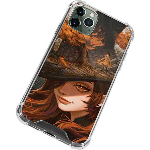 Halloween Pumpkin Witch with Fox by Ivy Dolamore iPhone 12 Pro Max Clear Case
