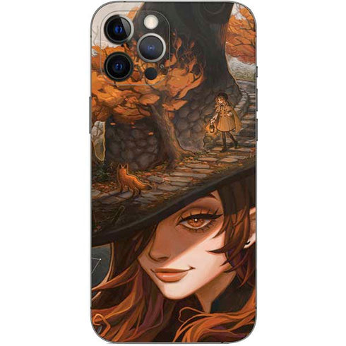 Halloween Pumpkin Witch with Fox by Ivy Dolamore iPhone 12 Pro Max Skin