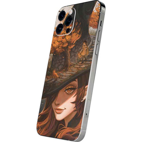 Halloween Pumpkin Witch with Fox by Ivy Dolamore iPhone 12 Pro Max Skin