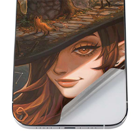 Halloween Pumpkin Witch with Fox by Ivy Dolamore iPhone 12 Pro Max Skin