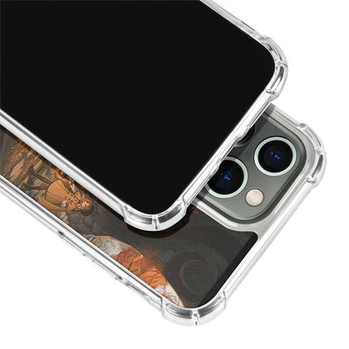 Halloween Pumpkin Witch with Fox by Ivy Dolamore iPhone 13 Pro Clear Case