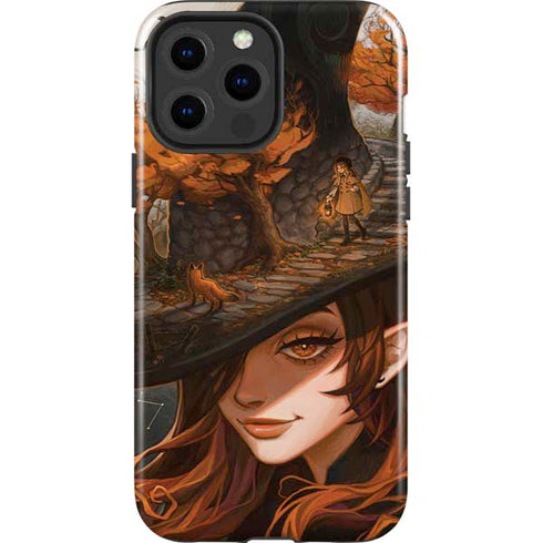 Halloween Pumpkin Witch with Fox by Ivy Dolamore iPhone 13 Pro Max Impact Case