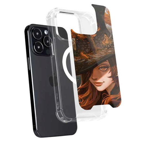 Halloween Pumpkin Witch with Fox by Ivy Dolamore iPhone 13 Pro Max MagSafe Case