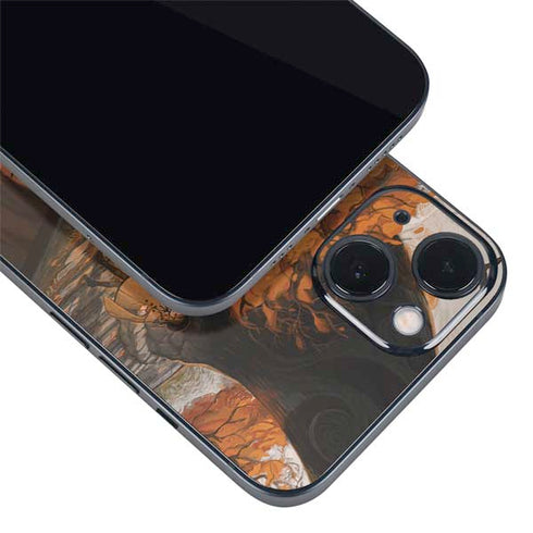 Halloween Pumpkin Witch with Fox by Ivy Dolamore iPhone 15 Plus Skin