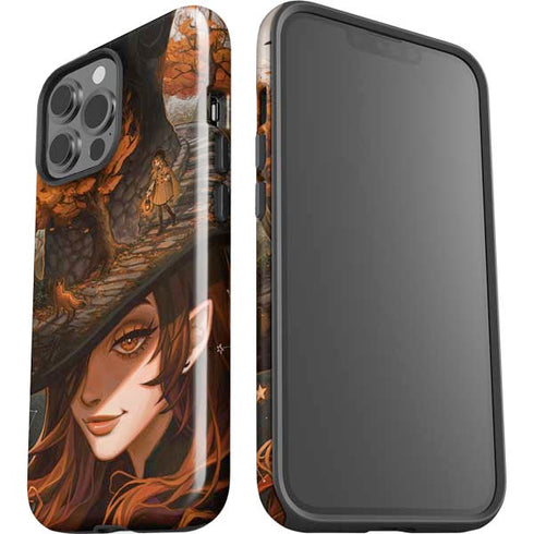 Halloween Pumpkin Witch with Fox by Ivy Dolamore iPhone 15 Pro Max Impact Case