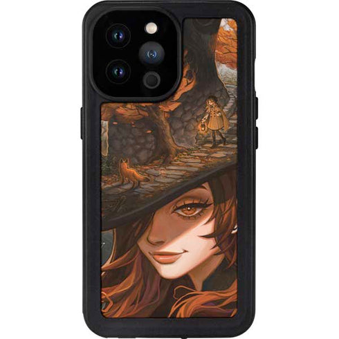 Halloween Pumpkin Witch with Fox by Ivy Dolamore iPhone 14 Pro Max Waterproof Case