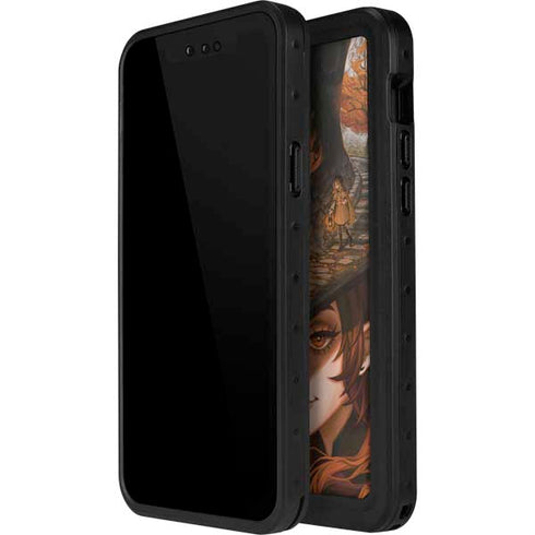 Halloween Pumpkin Witch with Fox by Ivy Dolamore iPhone 14 Pro Max Waterproof Case