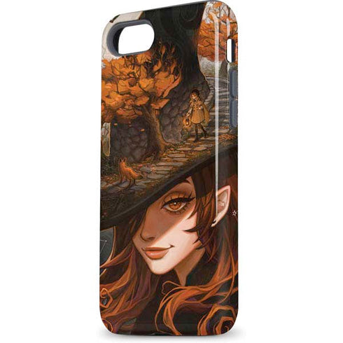 Halloween Pumpkin Witch with Fox by Ivy Dolamore iPhone 8 Pro Case