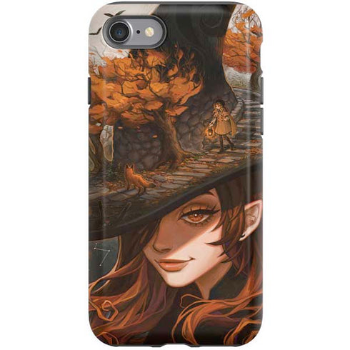 Halloween Pumpkin Witch with Fox by Ivy Dolamore iPhone SE (2nd & 3rd Gen) Pro Case