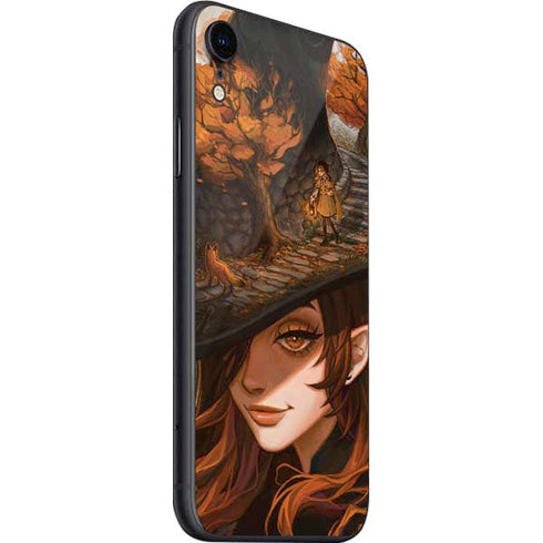 Halloween Pumpkin Witch with Fox by Ivy Dolamore iPhone SE (2nd & 3rd Gen) Skin