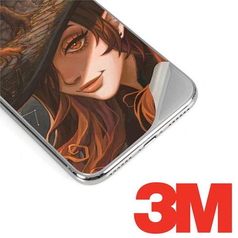 Halloween Pumpkin Witch with Fox by Ivy Dolamore iPhone XS Max Skin