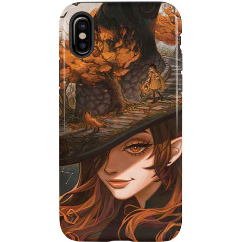 Halloween Pumpkin Witch with Fox by Ivy Dolamore iPhone XS Pro Case