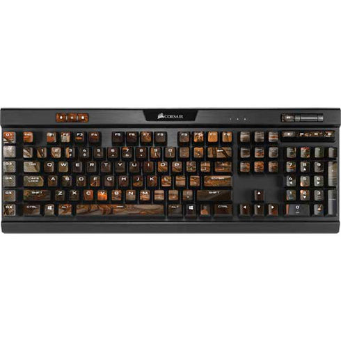 Halloween Pumpkin Witch with Fox by Ivy Dolamore K95 RGB PLATINUM Mechanical Gaming Keyboard Skin