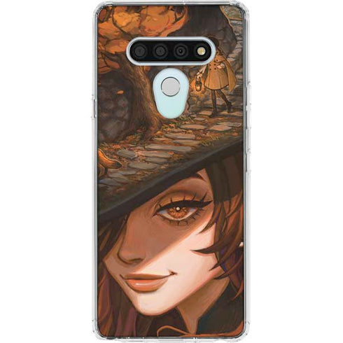 Halloween Pumpkin Witch with Fox by Ivy Dolamore LG Stylo 6 Clear Case