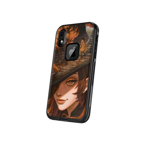 Halloween Pumpkin Witch with Fox by Ivy Dolamore LifeProof Fre iPhone Skin