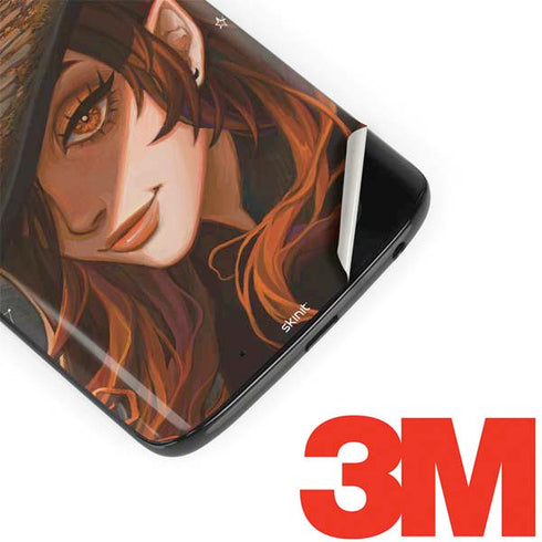Halloween Pumpkin Witch with Fox by Ivy Dolamore Moto G6 Skin