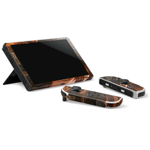 Halloween Pumpkin Witch with Fox by Ivy Dolamore Nintendo Switch OLED (2021) Skin