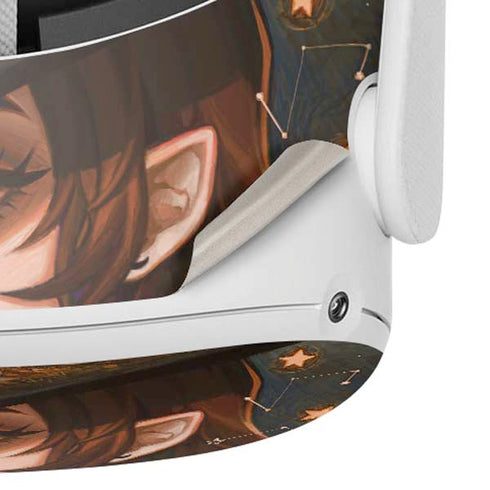 Halloween Pumpkin Witch with Fox by Ivy Dolamore Oculus Quest 2 Skin