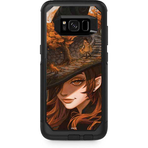 Halloween Pumpkin Witch with Fox by Ivy Dolamore Otterbox Commuter Galaxy Skin