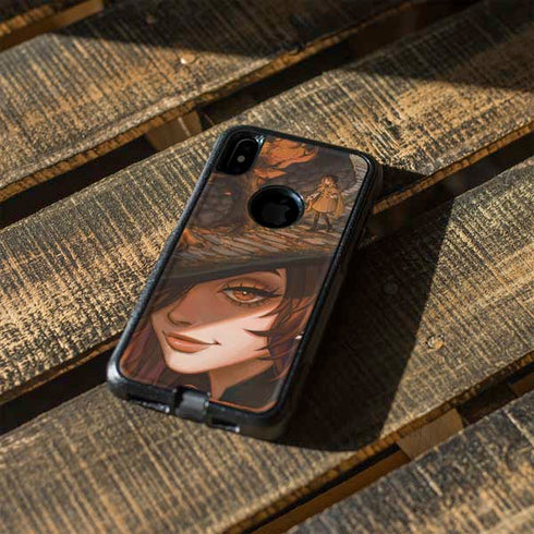 Halloween Pumpkin Witch with Fox by Ivy Dolamore Otterbox Commuter iPhone Skin