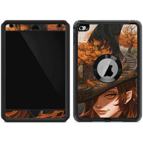 Halloween Pumpkin Witch with Fox by Ivy Dolamore Otterbox Defender iPad Skin