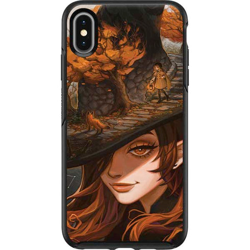 Halloween Pumpkin Witch with Fox by Ivy Dolamore Otterbox Symmetry iPhone Skin