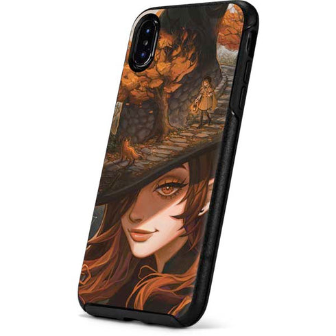 Halloween Pumpkin Witch with Fox by Ivy Dolamore Otterbox Symmetry iPhone Skin