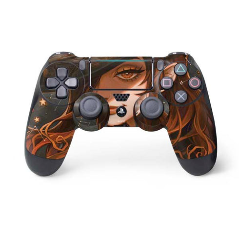 Halloween Pumpkin Witch with Fox by Ivy Dolamore PS4 Pro/Slim Controller Skin