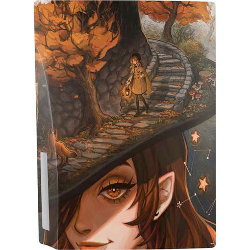 Halloween Pumpkin Witch with Fox by Ivy Dolamore PS5 Bundle Skin