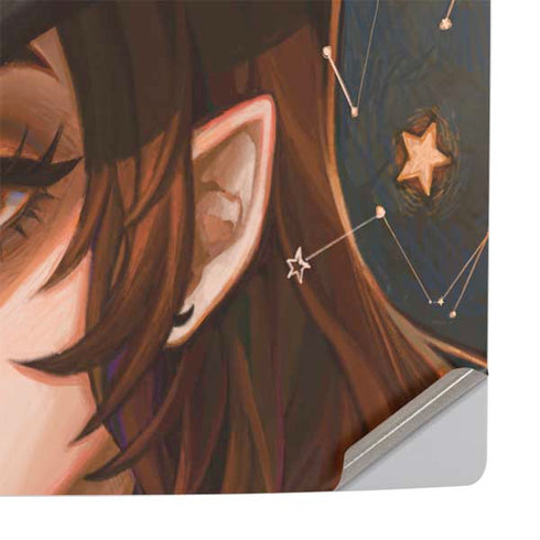 Halloween Pumpkin Witch with Fox by Ivy Dolamore PS5 Console Skin