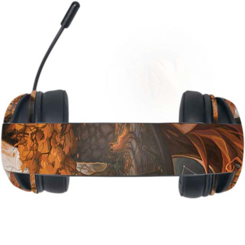 Halloween Pumpkin Witch with Fox by Ivy Dolamore Razer Kraken X Skin