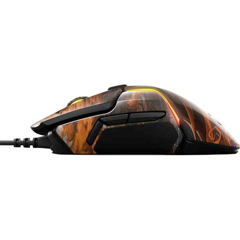 Halloween Pumpkin Witch with Fox by Ivy Dolamore SteelSeries Rival 600 Gaming Mouse Skin