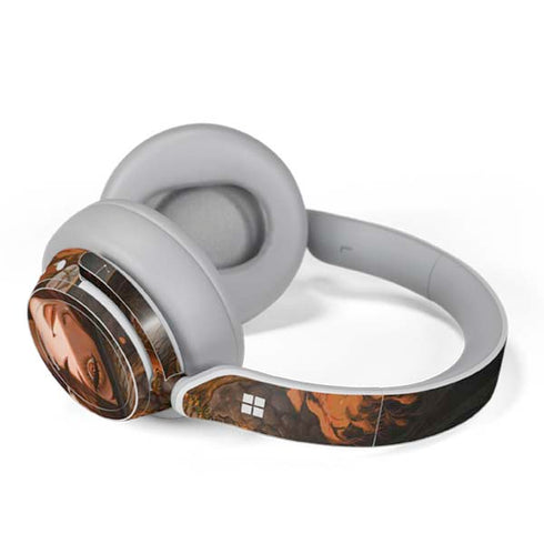 Halloween Pumpkin Witch with Fox by Ivy Dolamore Surface Headphones Skin