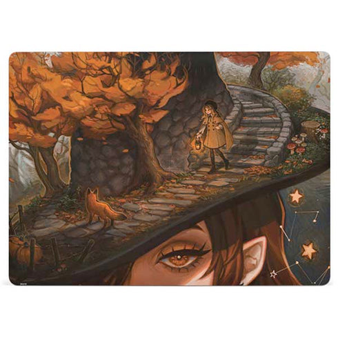 Halloween Pumpkin Witch with Fox by Ivy Dolamore Surface Laptop 3 13.5in Skin