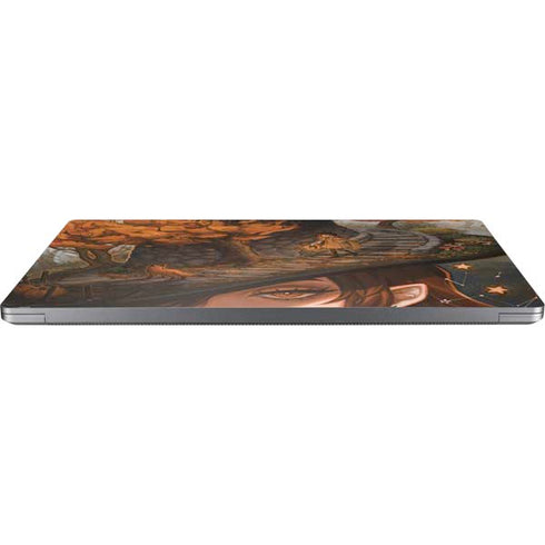 Halloween Pumpkin Witch with Fox by Ivy Dolamore Universal Laptop 13in (10.6 x 7.6in) Skin