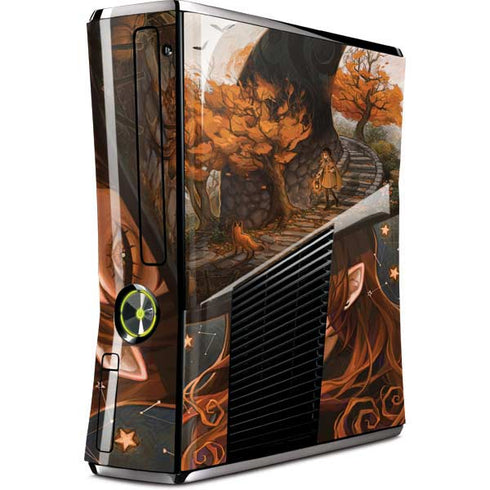 Halloween Pumpkin Witch with Fox by Ivy Dolamore Xbox 360 Slim (2010) Skin