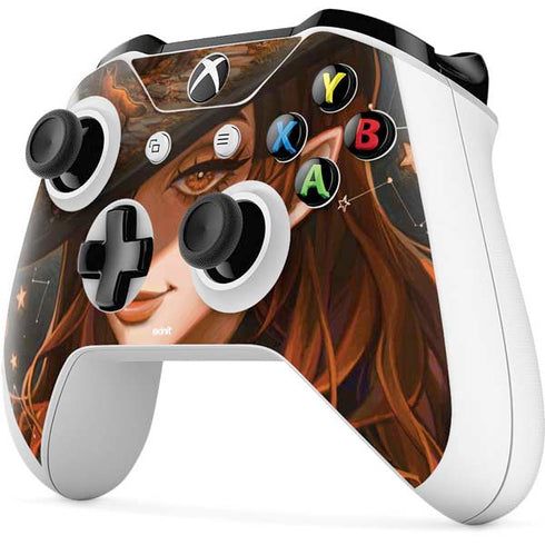 Halloween Pumpkin Witch with Fox by Ivy Dolamore Xbox One S All-Digital Edition Bundle Skin