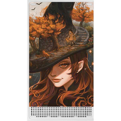 Halloween Pumpkin Witch with Fox by Ivy Dolamore Xbox Series S Bundle Skin