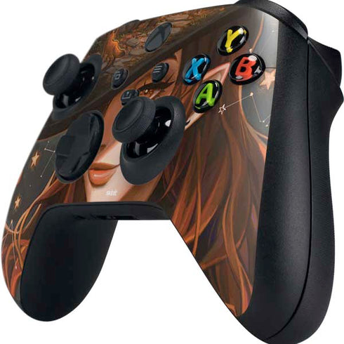 Halloween Pumpkin Witch with Fox by Ivy Dolamore Xbox Series X Controller Skin