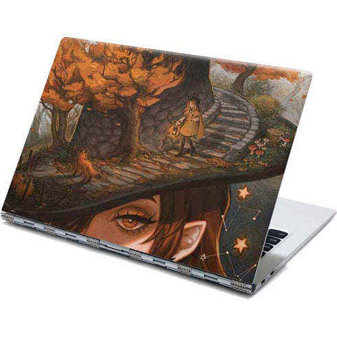 Halloween Pumpkin Witch with Fox by Ivy Dolamore Yoga 910 2-in-1 14in Touch-Screen Skin